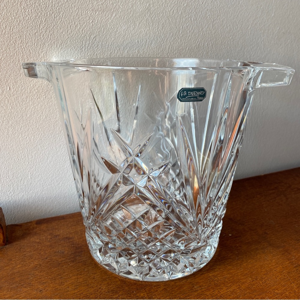 J G Durand Champagne Crystal Ice Bucket